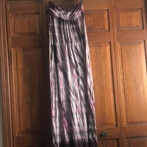 Lani Tye Dye Strapless Maxi Dress